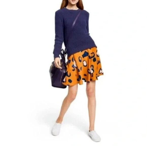 3.1 Phillip Lim for Target Leopard Print Lined Skirt Women's Size 6 - Picture 1 of 6